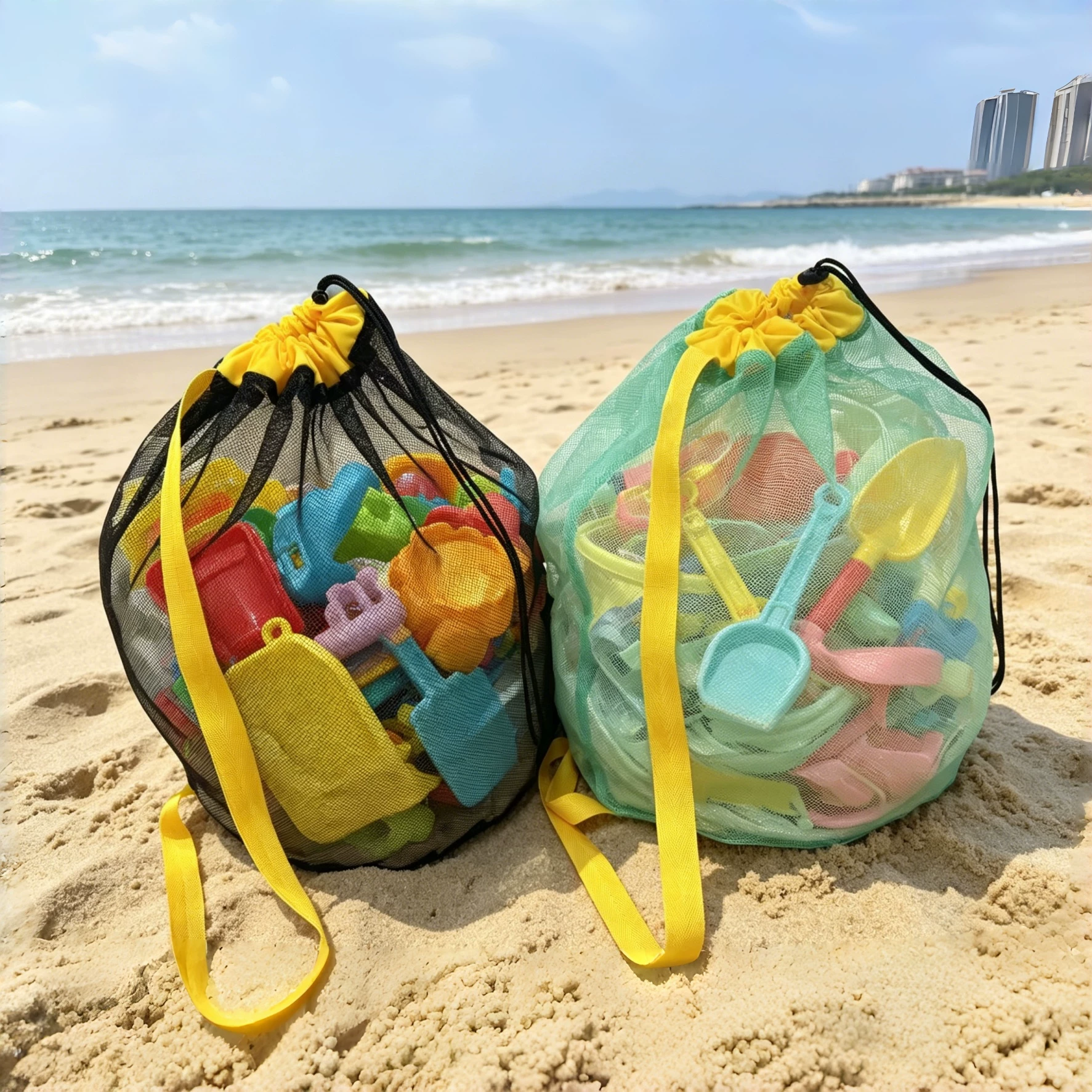 Large Mesh Drawstring Beach Ba - Dry Bag Roll Top 评论和价格