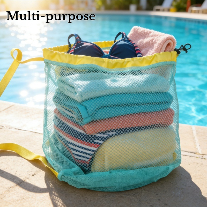 Large Mesh Drawstring Beach Ba - Dry Bag Roll Top 评论和价格